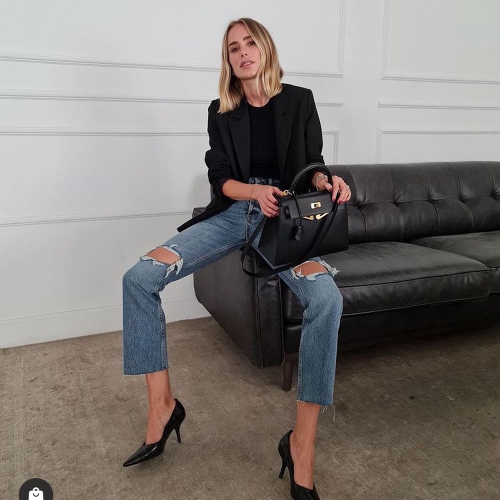 ANINE BING Lara Cotton Jean